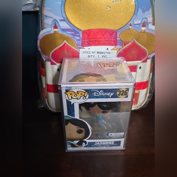 Loungefly Disney Aladdin LE Backpack and Jasmine Pop!